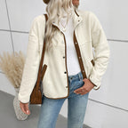 Damen Fleecejacke mit kontrastierenden Details R&B