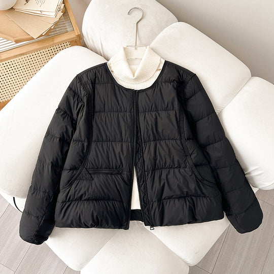 Damen Bequeme gesteppte Freizeitjacke mit hochschließendem Kragen und seitlichen Taschen R&B