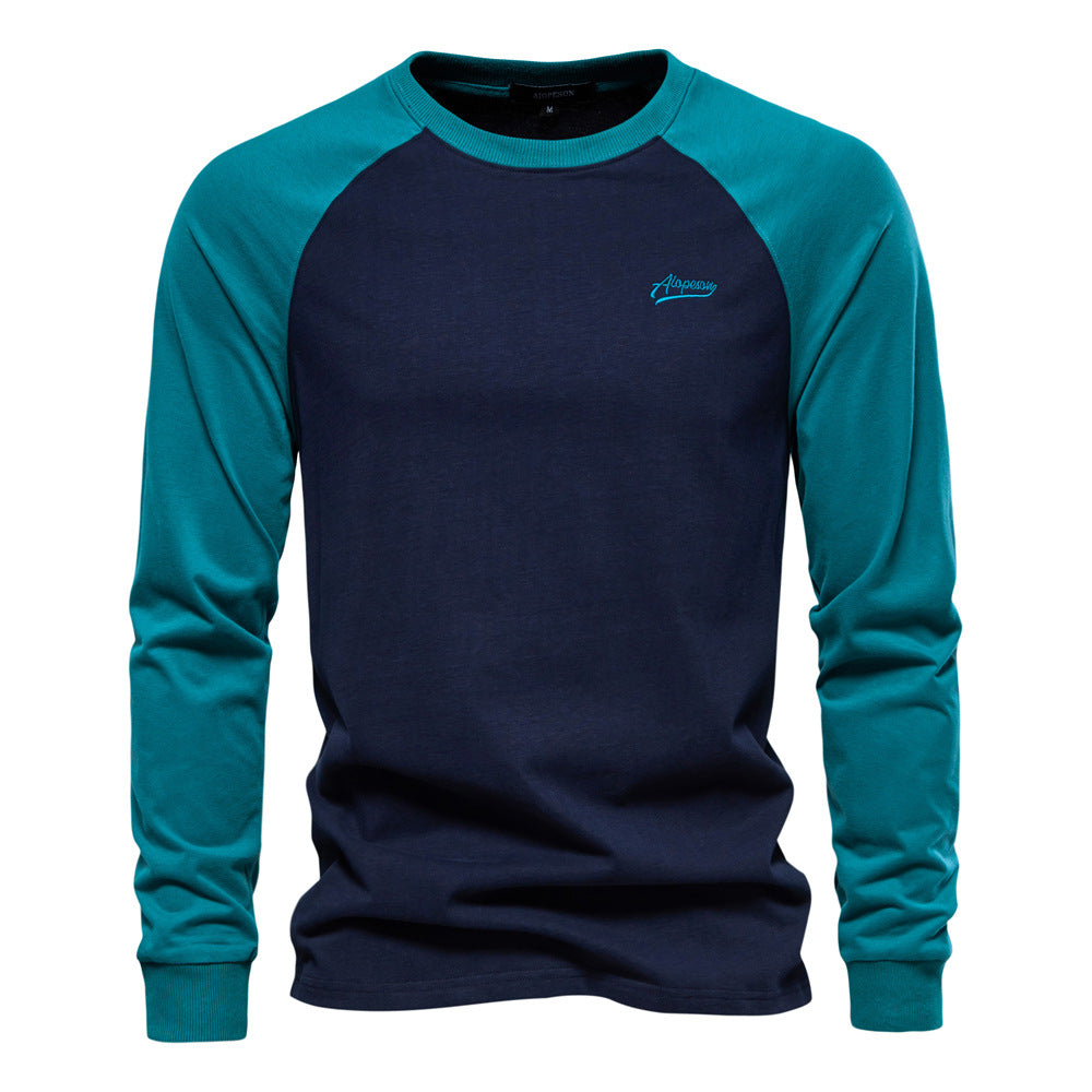 Herren Langarmshirt mit markantem Raglan-Design R&B