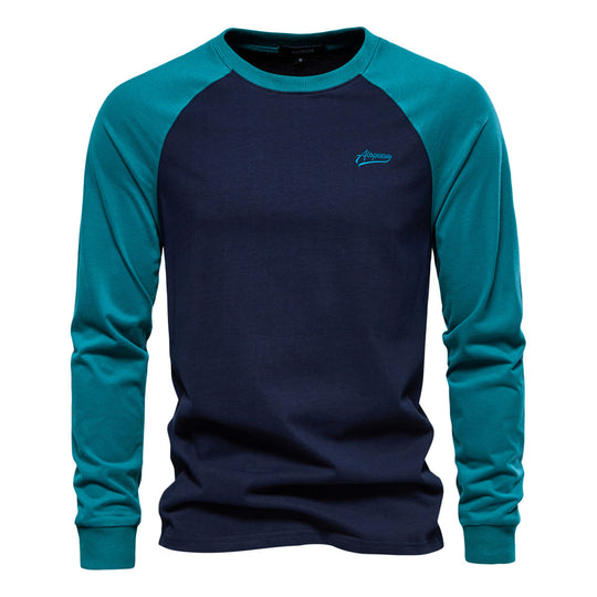 Herren Langarmshirt mit markantem Raglan-Design R&B