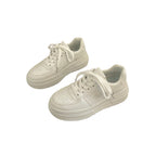 Damen Plateau Sneakers mit modernem Design und dicker Gummisohle R&B