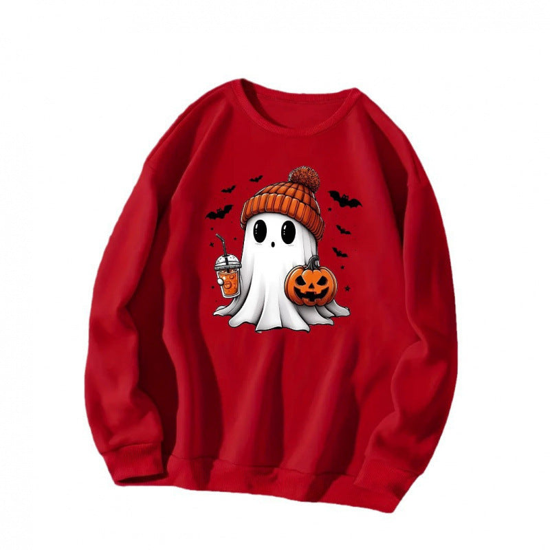 Damen Sweatshirt mit Halloween-Motiv