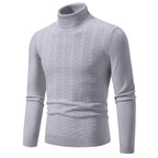 Herren Komfortabler Rollkragenpullover mit strukturiertem Design und hochwertiger Baumwolle
