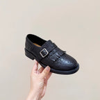 Damen elegante Mokassins mit modischem Fransen-Detail R&B