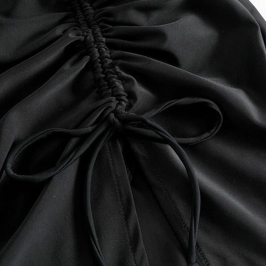 Damen trendiger Sportrock mit raffiniertem Bindedetail R&B