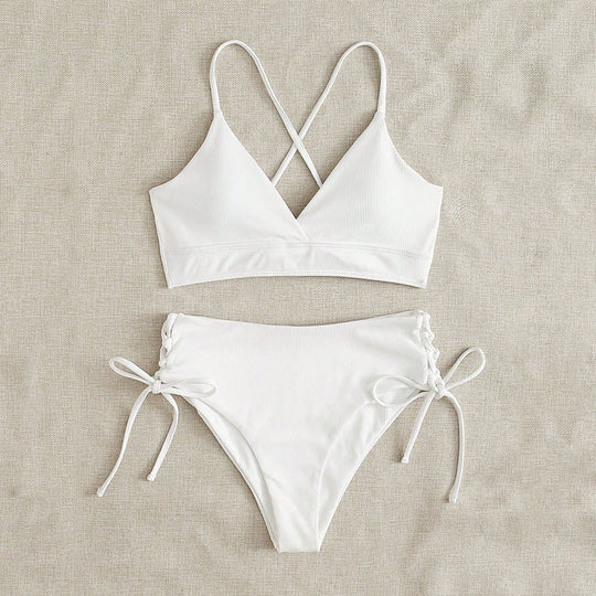 Damen Triangel-Bikini mit raffinierten Kordeldetails R&B