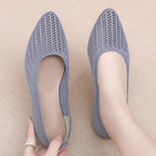 Damen Atmungsaktive Ballerinas mit elastischem Strickdesign R&B