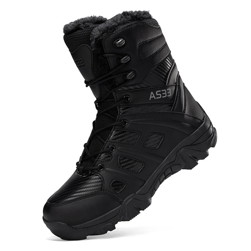 Herren Winterstiefel mit isolierender Innensohle und rutschfester Sohle R&B