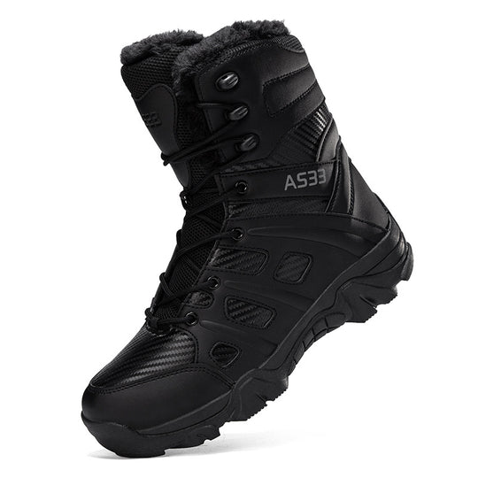 Herren Winterstiefel mit isolierender Innensohle und rutschfester Sohle R&B
