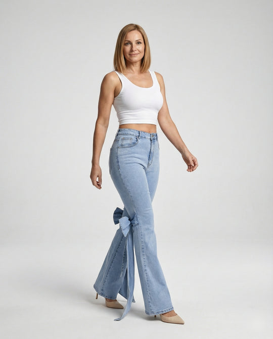 Damen Jeans High Waist Schlag