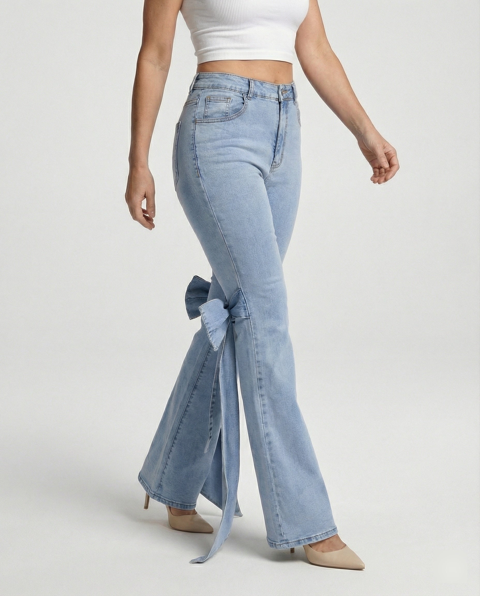 Damen Jeans High Waist Schlag