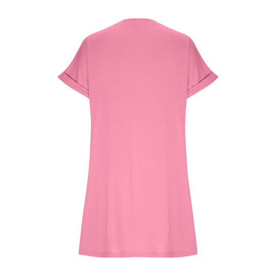 Damen lässiges T-Shirt Kleid mit praktischen Taschen R&B