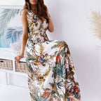 Elegantes Tropical Maxi Kleid für Damen