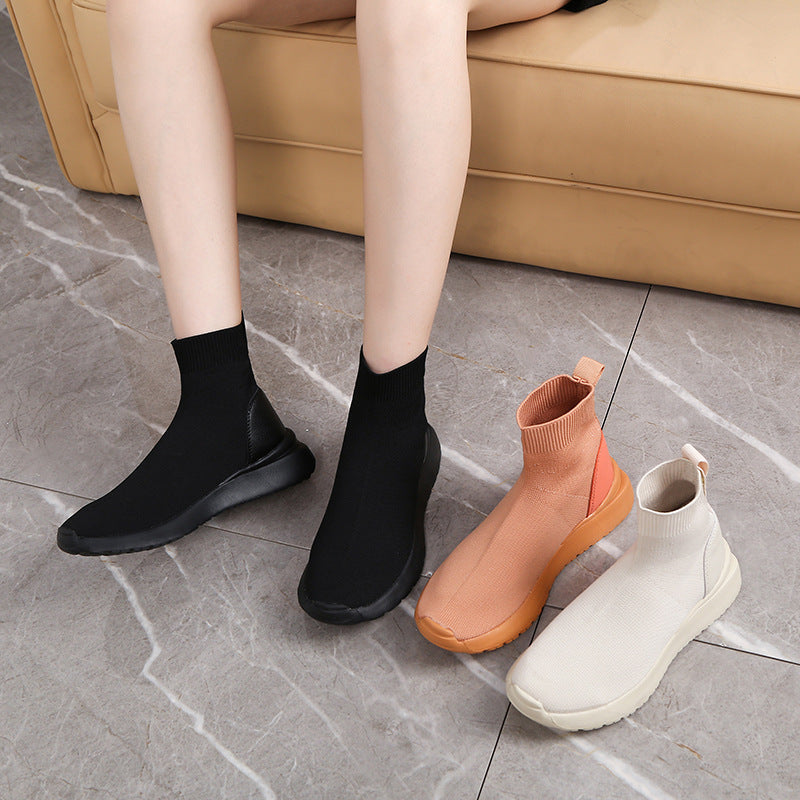 Damen Sneakersocken mit elastischem Knöchelschutz und dämpfender Sohle