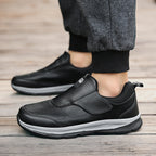 Damen Komfortable Slip-On Freizeitschuhe mit verstellbarem Klettverschluss