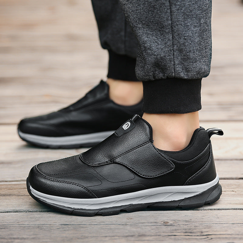 Damen Komfortable Slip-On Freizeitschuhe mit verstellbarem Klettverschluss