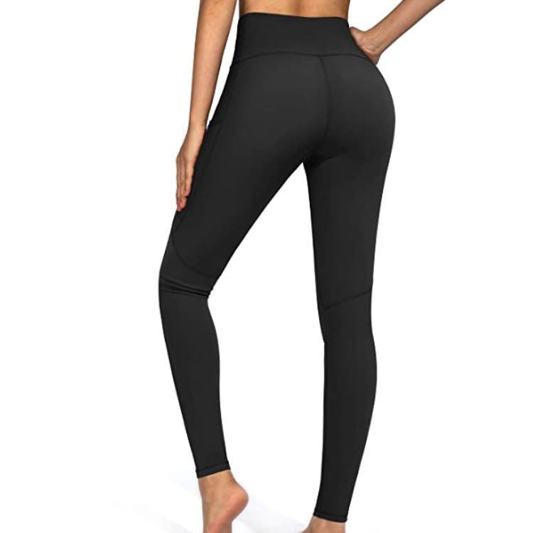Damen Hochbund-Leggings aus atmungsaktivem Material mit figurformendem Effekt