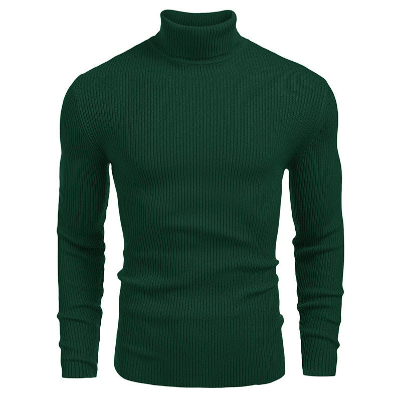 Herren Rollkragenpullover aus feinem Rippstrick R&B