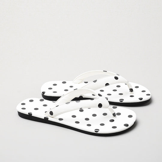 Damen Zehentrenner-Sandalen mit modischem Punktedesign R&B