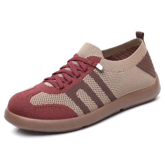 Damen Fitness-Sneaker mit atmungsaktivem Mesh-Obermaterial und rutschfester Sohle R&B