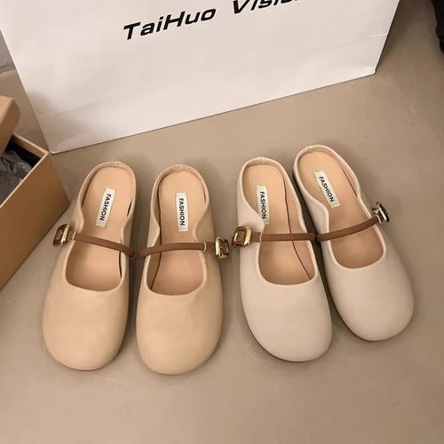 Damen Ballerinas mit verstellbarem Riemen und weichem Innenfutter R&B