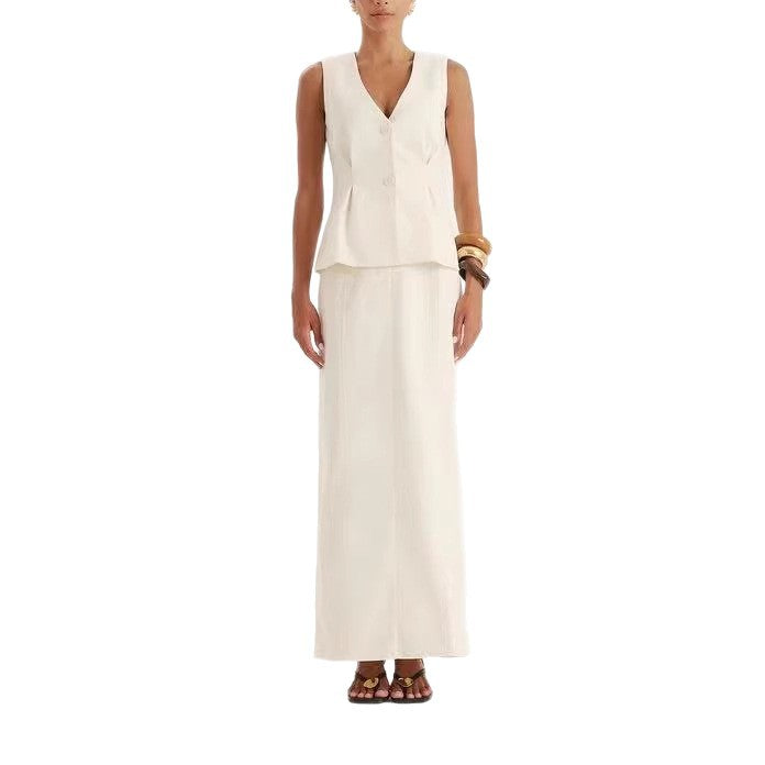 Damen elegante Bluse mit V-Ausschnitt und plissierten Details R&B