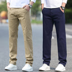 Herren Chinos mit schmalem Schnitt und elastischem Bund