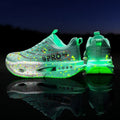 Damen Leuchtende Lauf-Sneaker mit atmungsaktivem Obermaterial und stoßdämpfender Sohle R&B