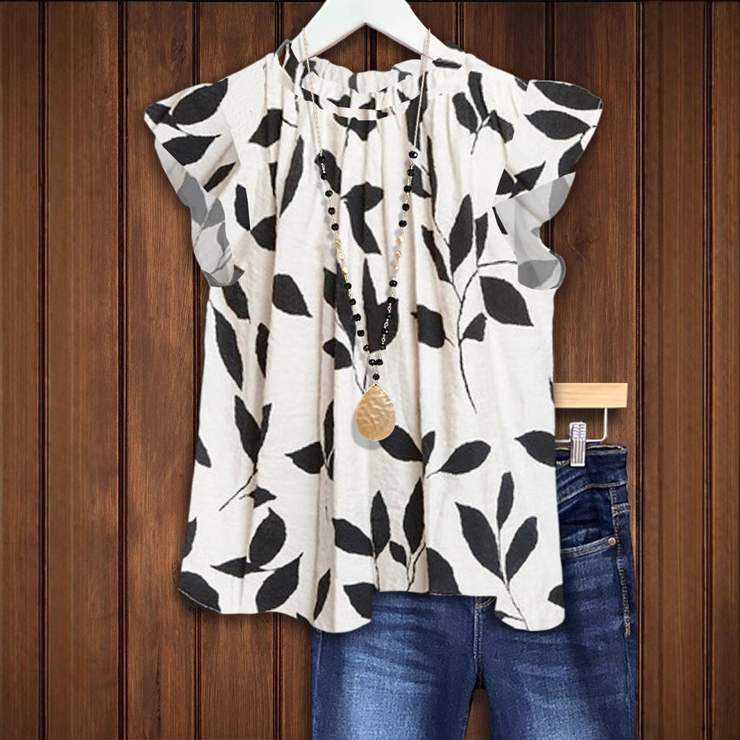 Damen Bluse mit floralem Design R&B
