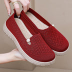 Damen Bequeme und stilvolle Slipper mit feiner Strickstruktur