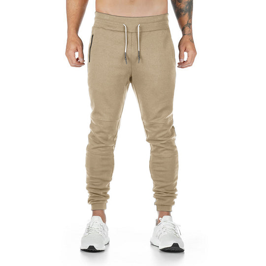 Herren Sportliche Jogginghose mit praktischen Reißverschlusstaschen und elastischem Bund R&B