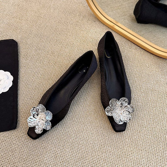 Damen elegante Ballerinas mit strahlenden Dekor-Elementen und komfortabler Innensohle R&B