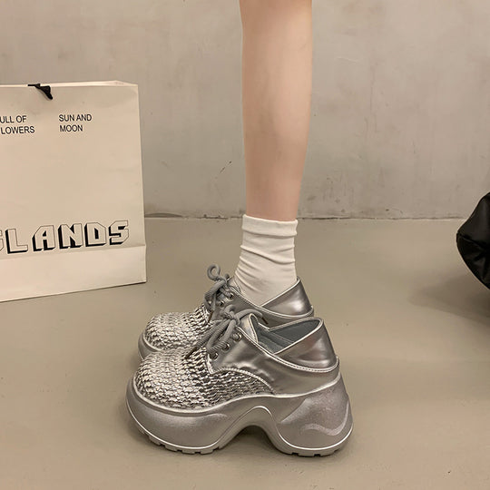 Damen Komfortable Sneaker mit atmungsaktiven Netz-Einsätzen R&B
