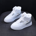 Damen warme High-Top Sneakers mit kuscheligem Innenfutter R&B