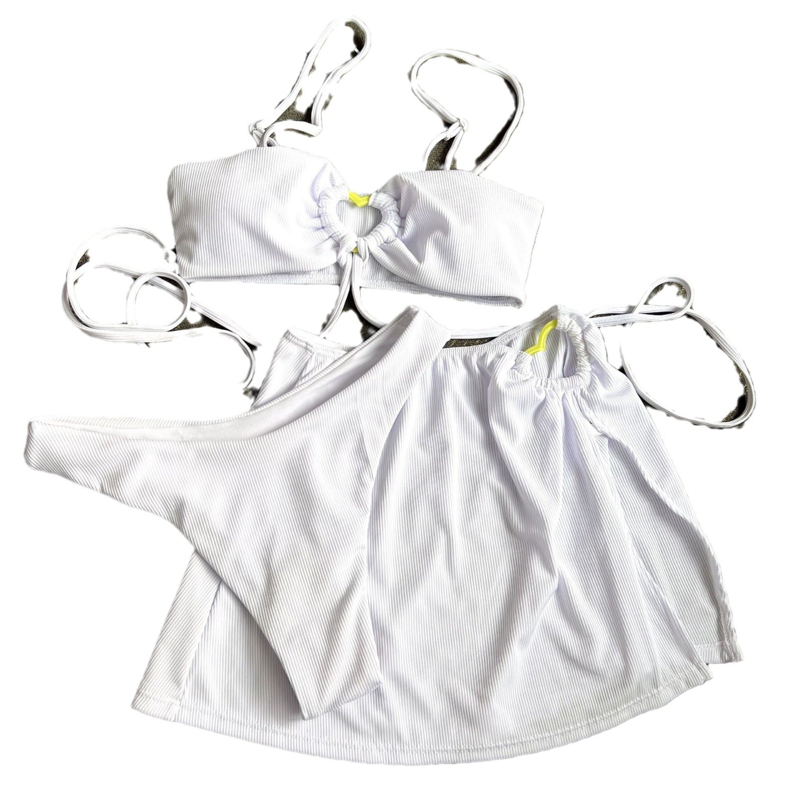 Damen Sportlicher Bikini mit Bandeau-Oberteil und lässigem Rock R&B