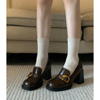Damen elegante Plateaupumps mit schickem Schnallenakzent R&B