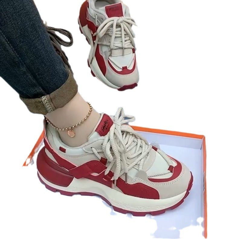 Damen Sportliche Hochleistungs-Sneaker mit stoßdämpfendem Sohlenprofil und atmungsaktiver Mesh-Oberfläche R&B