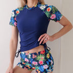 Damen Surf-Anzug mit floralem Design und modischen Akzenten R&B