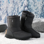 Damen isolierte Winterstiefel mit rutschfester Sohle und praktischem Schnellverschluss R&B