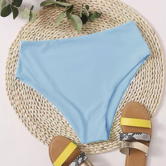 Damen Hochgeschnittener Bikini-Hosenteil mit elegantem Bund R&B