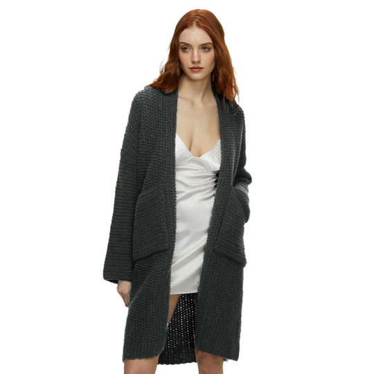 Damen Strickjacke mit Taschen R&B
