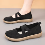 Damen Komfortable Slip-On Schuhe mit elastischen Einsätzen R&B