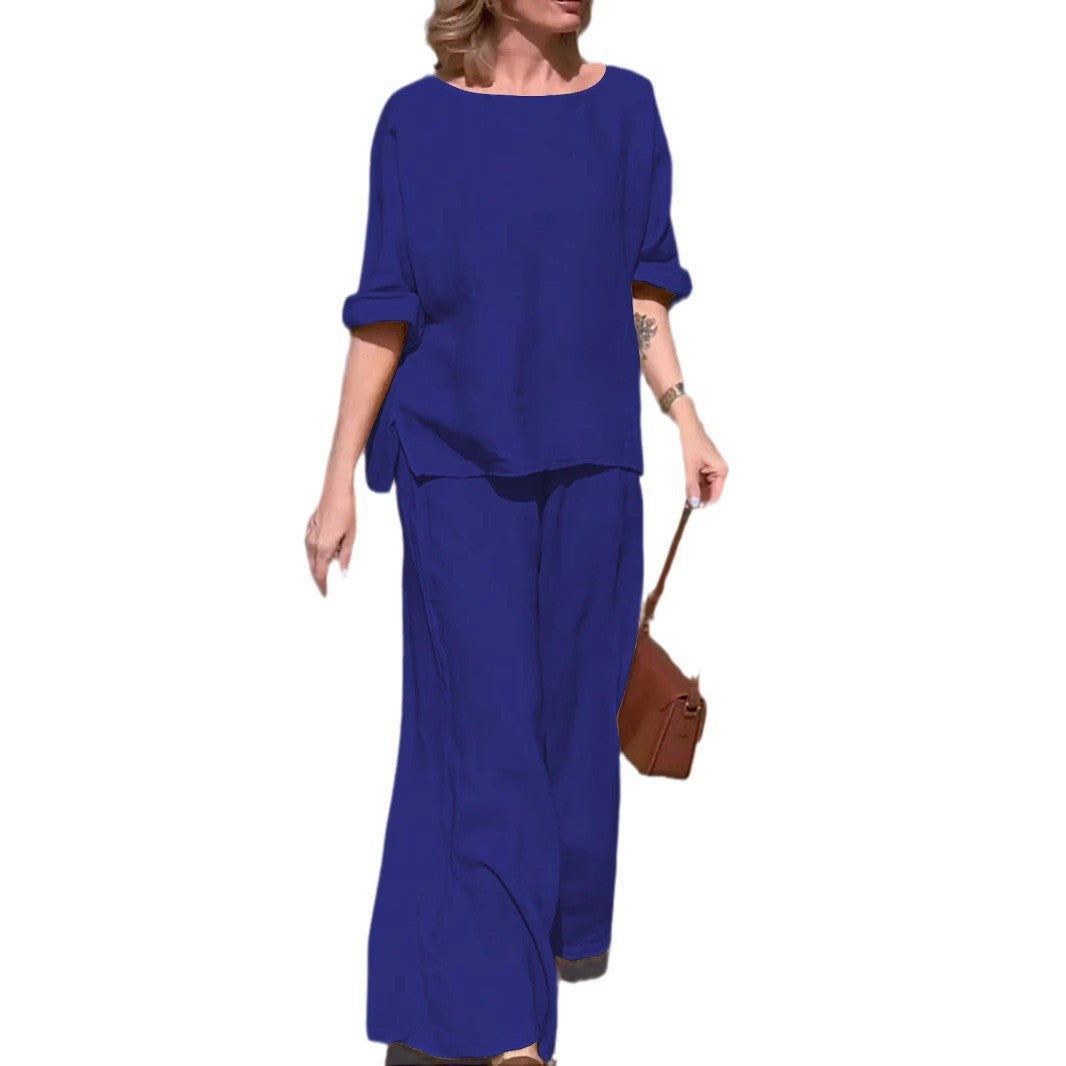 Damen Lässiges Zweiteiliges Outfit mit weitem Schnitt und lässigem Design R&B