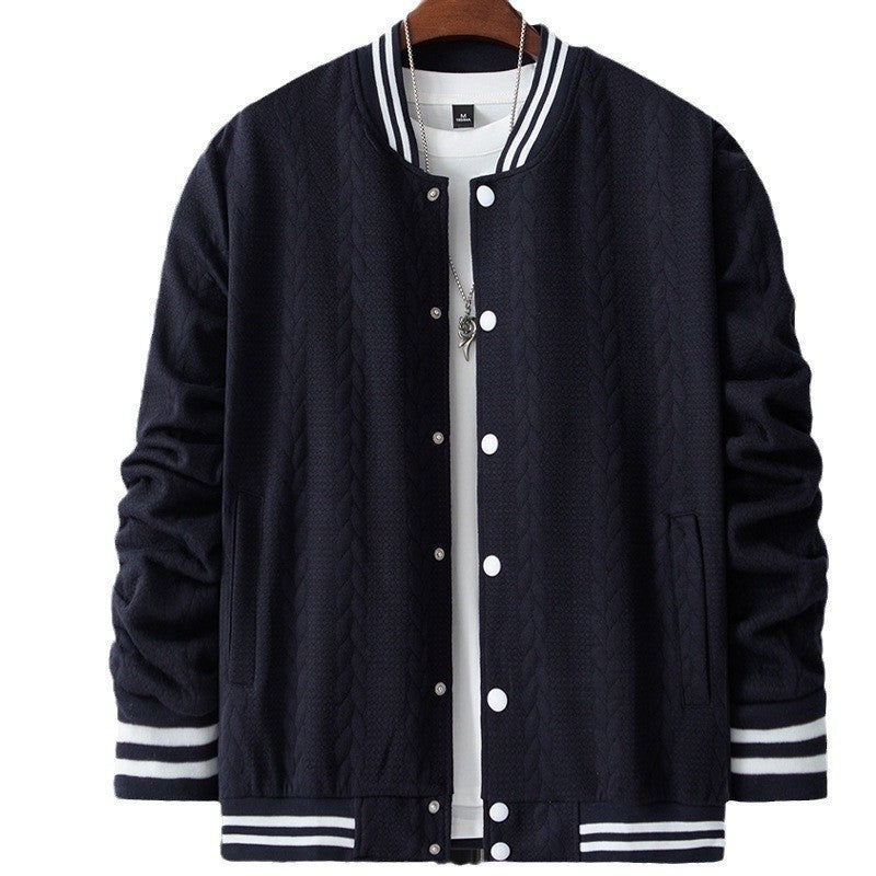 Herren Freizeitjacke im modernen Design mit strukturiertem Strickmuster R&B