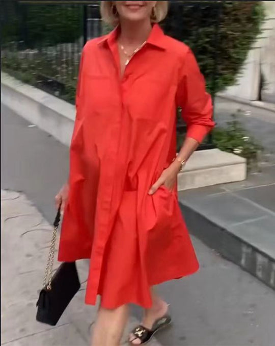 Damen Hemdblusenkleid Heidi-Mode