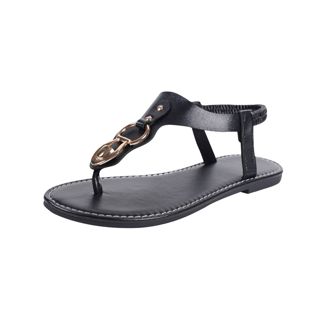 Damen elegante Zehentrenner-Sandalen mit modischem Verschluss und anatomisch geformtem Fußbett R&B