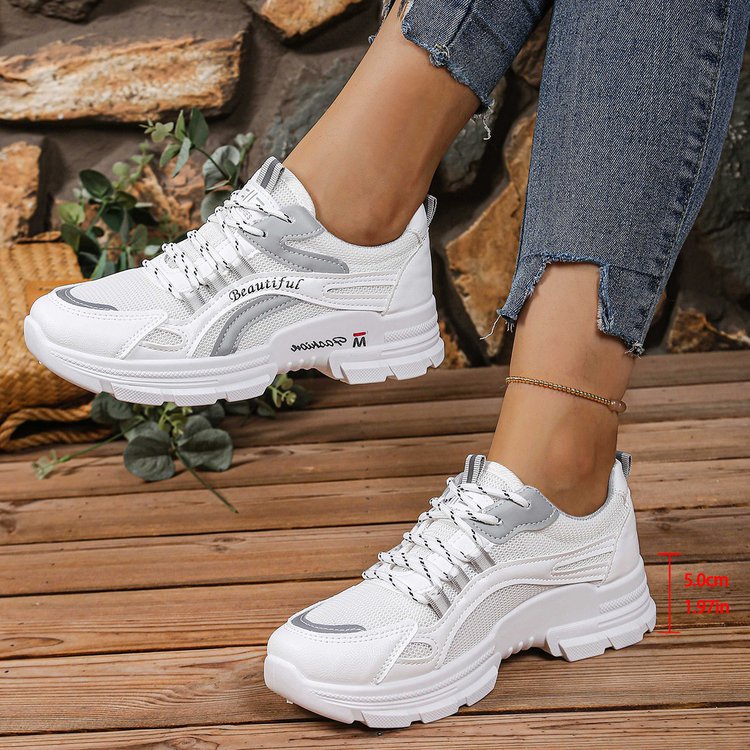 Damen Sportliche Sneakers mit atmungsaktivem Mesh-Obermaterial und komfortabler Dämpfung R&B
