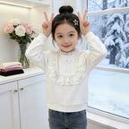 Mädchen Sweatshirt mit Rüschendetails R&B