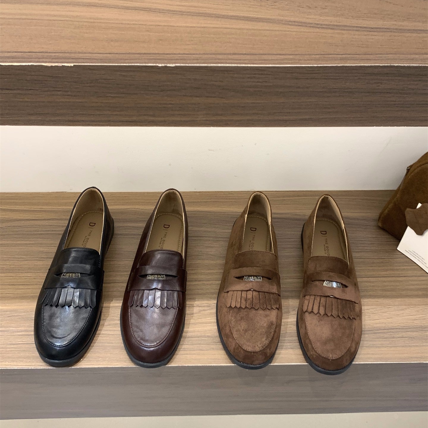 Damen elegante Mokassins mit modischem Quasten-Design R&B