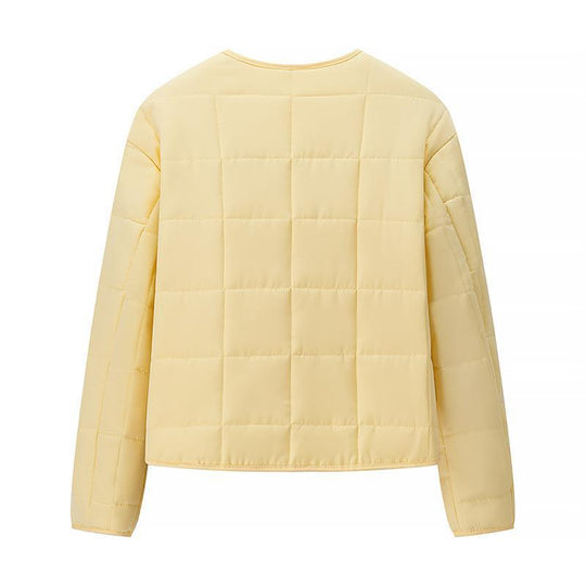 Damen Steppjacke mit großen aufgesetzten Taschen und elegantem Knopfverschluss R&B